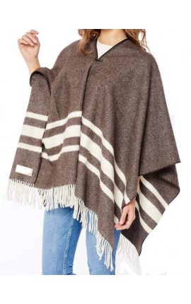 Poncho Mérinos Patagonico MARRON