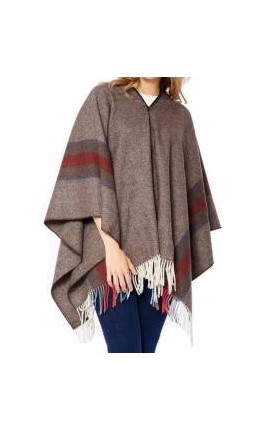 Poncho Mérinos Norteno MARRON