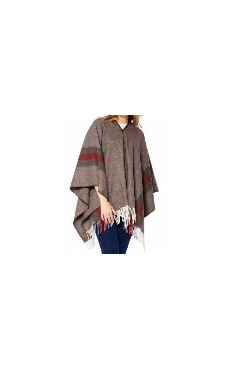 Poncho Mérinos Norteno MARRON