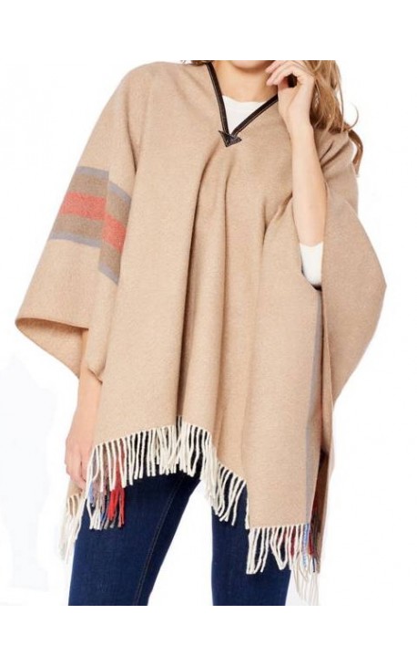 Poncho Mérinos Patagonico MARRON