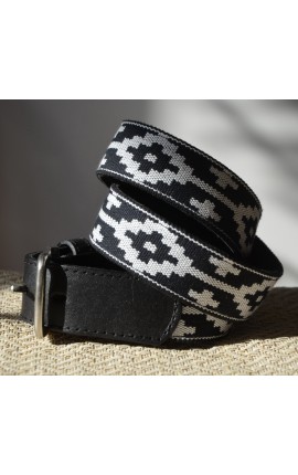 Ceinture Tissu PAMPA Negro & Blanco