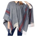 Poncho Mérinos Riojano BLEU GRIS