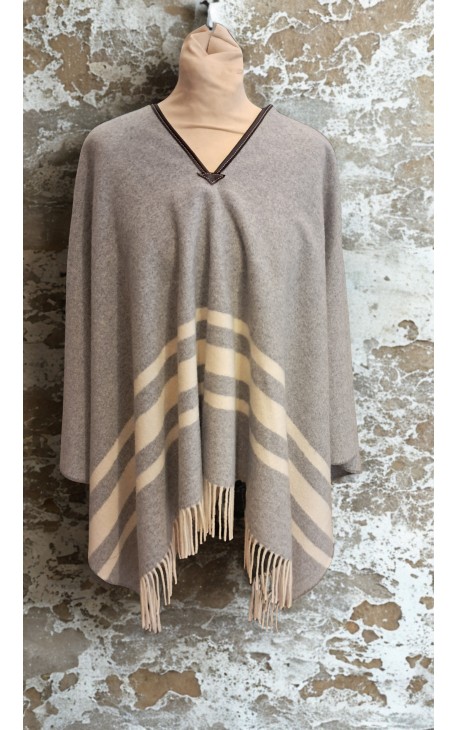 Poncho Mérinos Patagonico MARRON