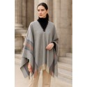 Poncho Mérinos Norteno GRIS CLAIR