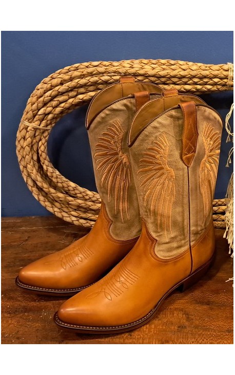 Santiags hautes NOIR