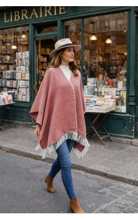 RUANA Baby Alpaga KIQUIN Rouge