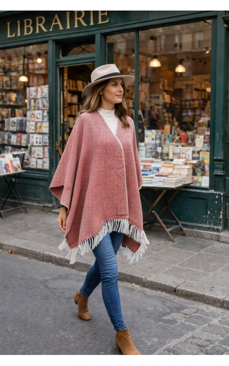 RUANA Baby Alpaga KIQUIN Rouge