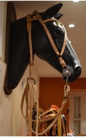 Leather and metal bridles